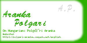 aranka polgari business card